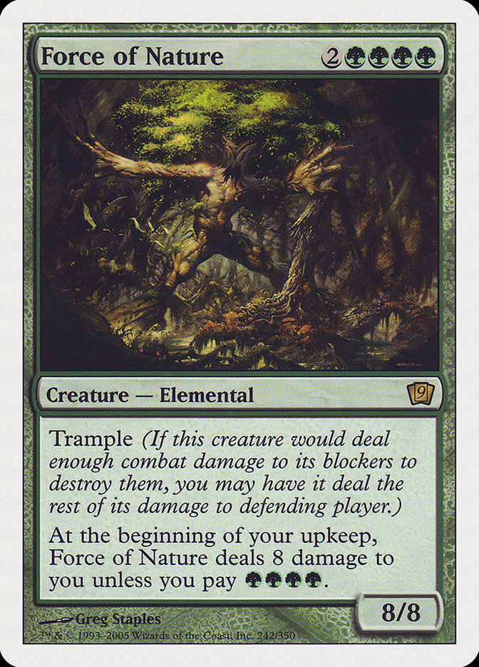 Force of Nature (9th Edition) [Oversize Cards] | Jomio and Rueliete's Cards and Comics