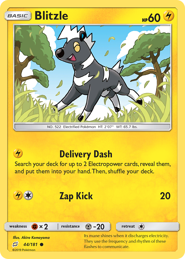 Blitzle (44/181) [Sun & Moon: Team Up] | Jomio and Rueliete's Cards and Comics