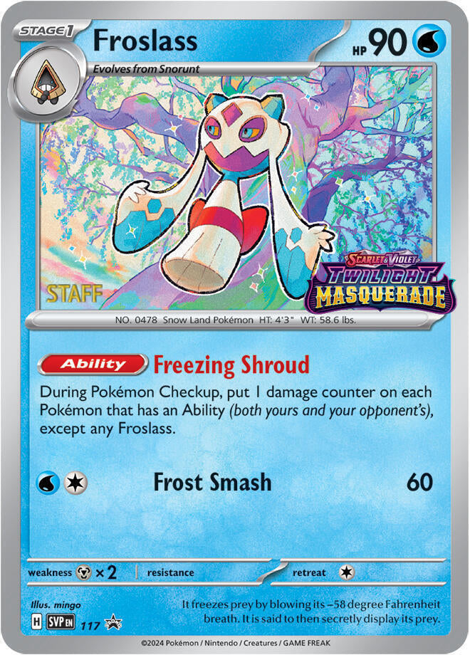 Froslass (117) (Staff) [Scarlet & Violet: Black Star Promos] | Jomio and Rueliete's Cards and Comics
