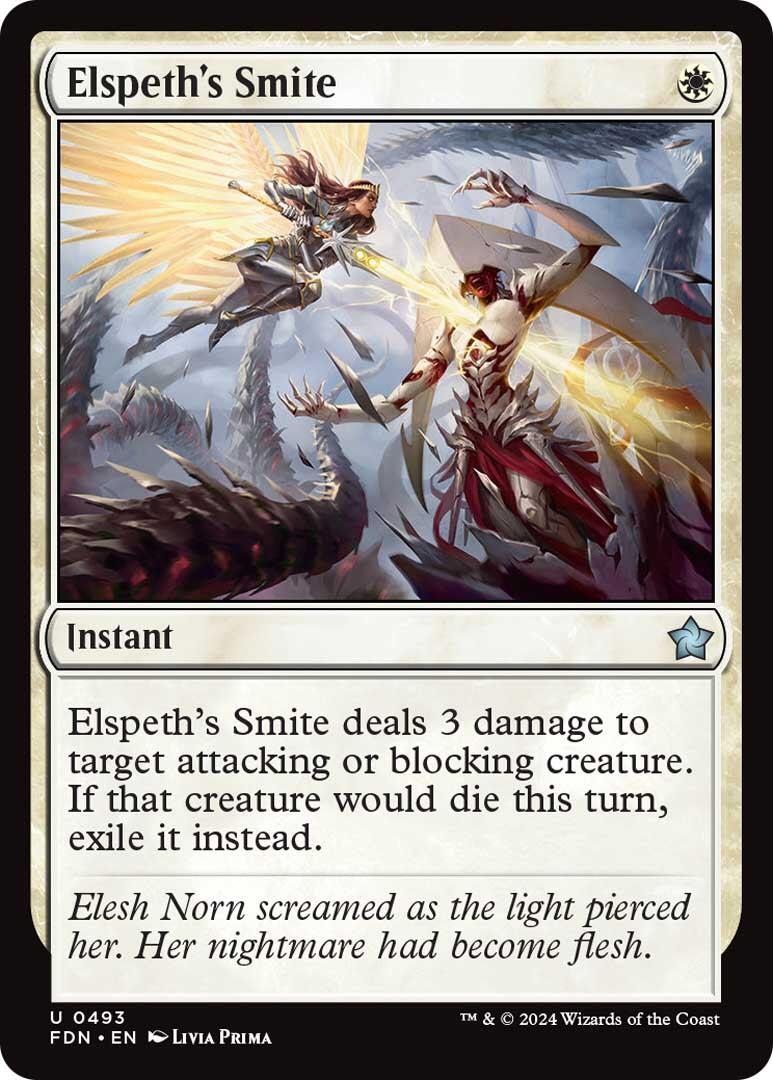 Elspeth's Smite [Foundations] | Jomio and Rueliete's Cards and Comics