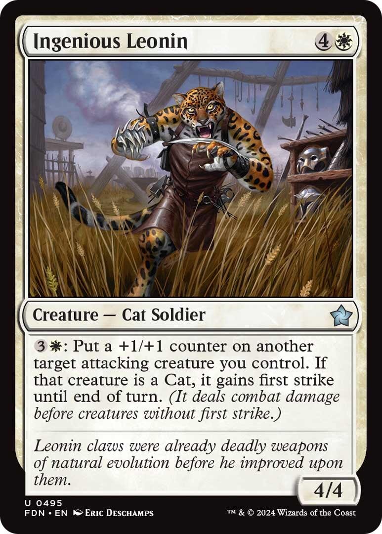 Ingenious Leonin [Foundations] | Jomio and Rueliete's Cards and Comics