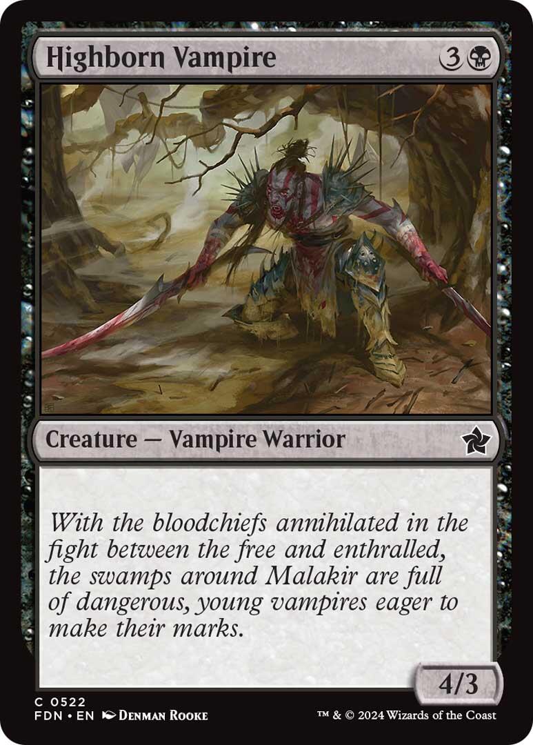 Highborn Vampire [Foundations] | Jomio and Rueliete's Cards and Comics