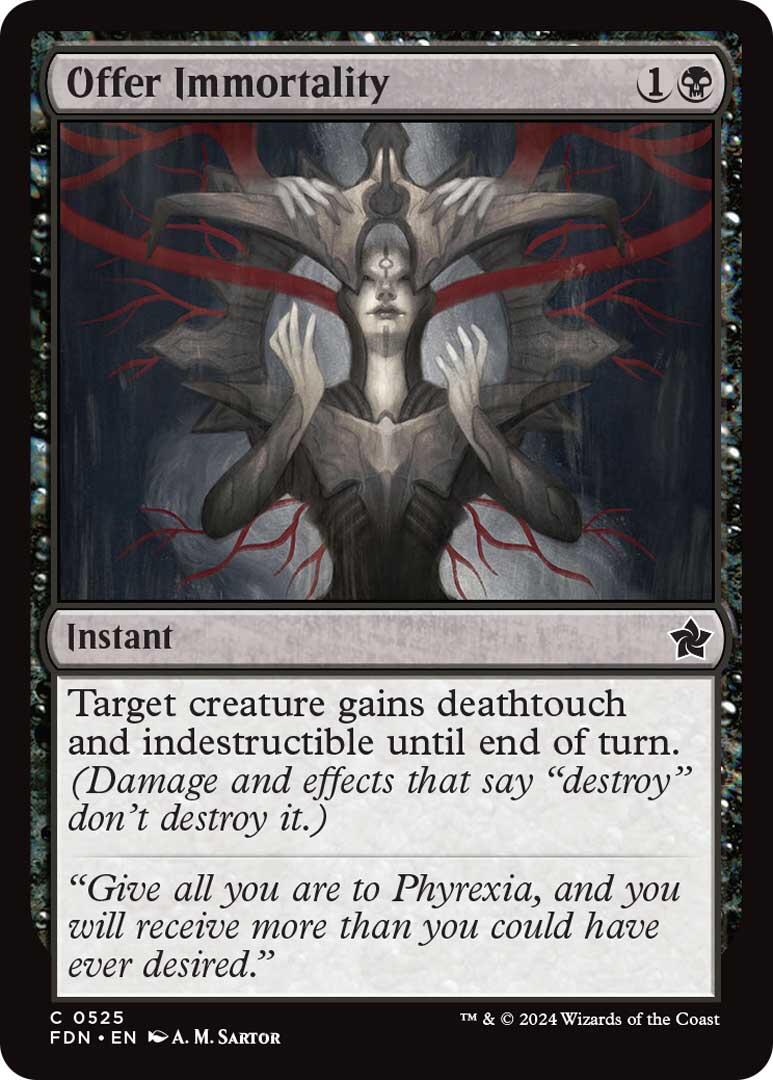Offer Immortality [Foundations] | Jomio and Rueliete's Cards and Comics