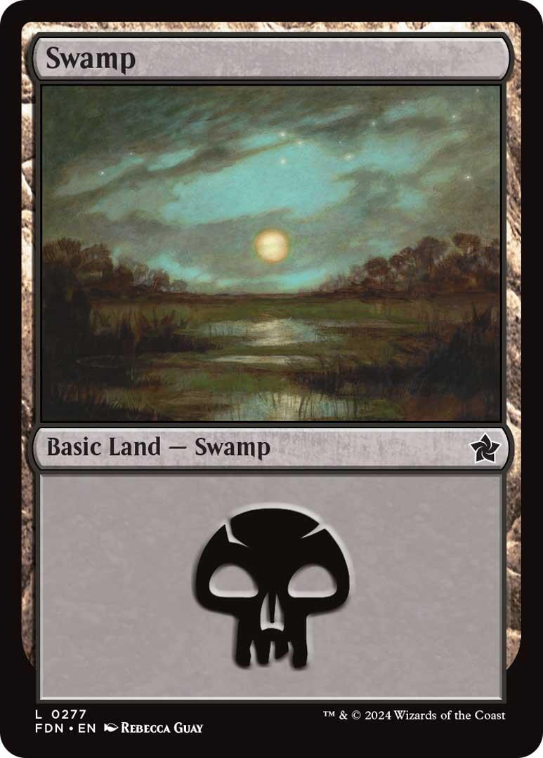Swamp (0277) [Foundations] | Jomio and Rueliete's Cards and Comics