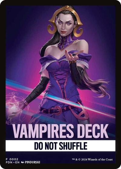Vampires Deck Theme Card [Foundations Tokens] | Jomio and Rueliete's Cards and Comics