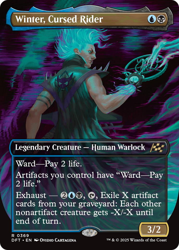 Winter, Cursed Rider (Borderless) [Aetherdrift] | Jomio and Rueliete's Cards and Comics