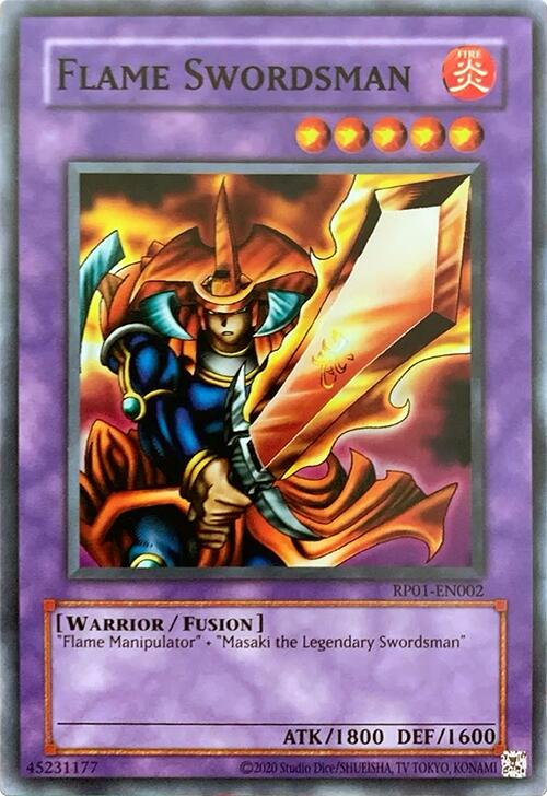 Flame Swordsman [RP01-EN002] Common | Jomio and Rueliete's Cards and Comics