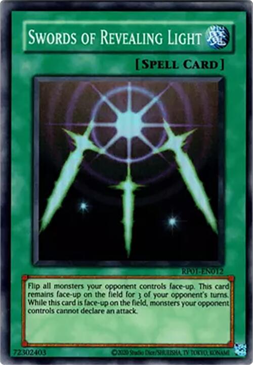 Swords of Revealing Light [RP01-EN012] Super Rare | Jomio and Rueliete's Cards and Comics