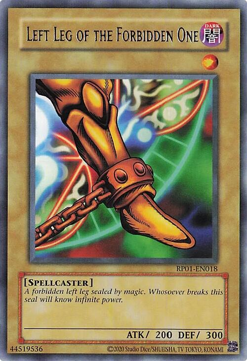Left Leg of the Forbidden One [RP01-EN018] Rare | Jomio and Rueliete's Cards and Comics