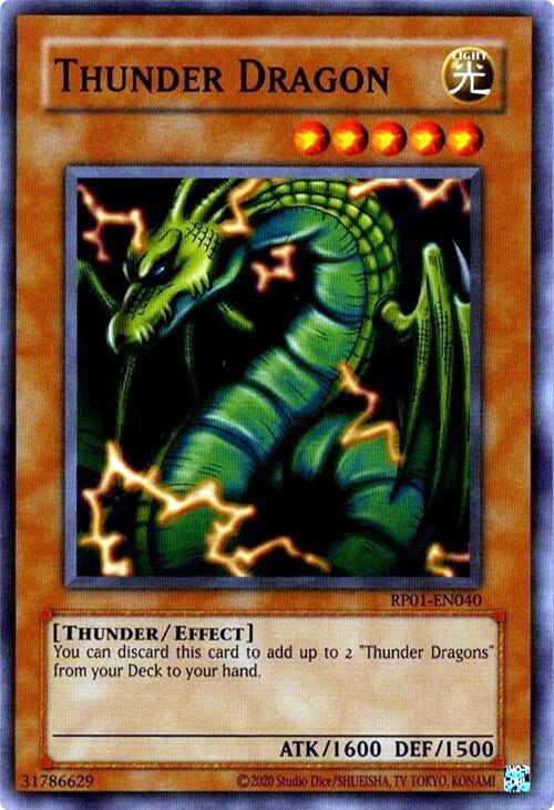 Thunder Dragon [RP01-EN040] Common | Jomio and Rueliete's Cards and Comics