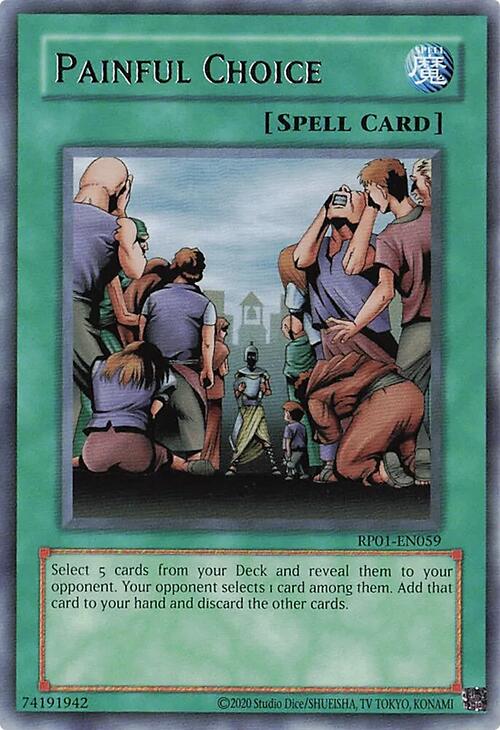 Painful Choice [RP01-EN059] Rare | Jomio and Rueliete's Cards and Comics
