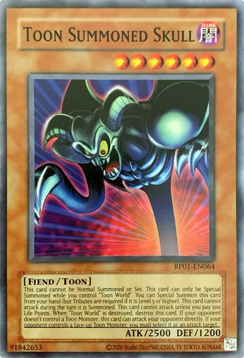 Toon Summoned Skull [RP01-EN064] Common | Jomio and Rueliete's Cards and Comics