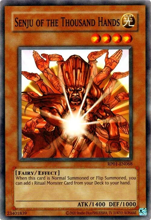 Senju of the Thousand Hands [RP01-EN068] Common | Jomio and Rueliete's Cards and Comics