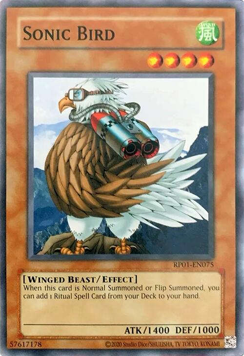 Sonic Bird [RP01-EN075] Common | Jomio and Rueliete's Cards and Comics