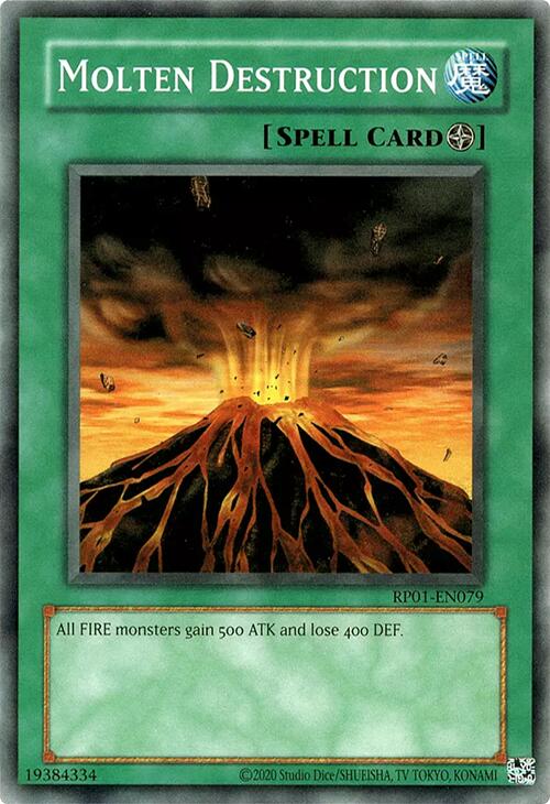Molten Destruction [RP01-EN079] Common | Jomio and Rueliete's Cards and Comics