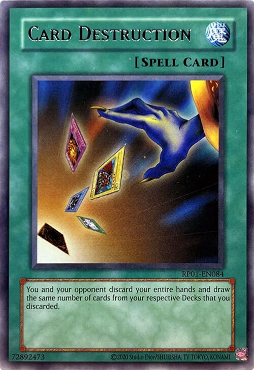 Card Destruction [RP01-EN084] Rare | Jomio and Rueliete's Cards and Comics