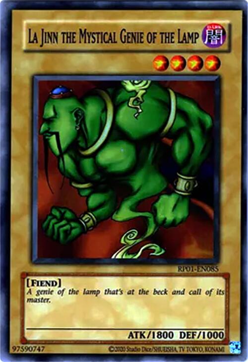 La Jinn the Mystical Genie of the Lamp [RP01-EN085] Super Rare | Jomio and Rueliete's Cards and Comics