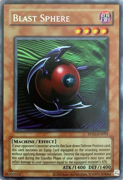 Blast Sphere [RP01-EN091] Secret Rare | Jomio and Rueliete's Cards and Comics