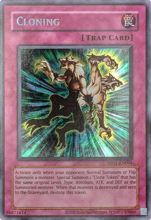 Cloning [RP01-EN094] Secret Rare | Jomio and Rueliete's Cards and Comics