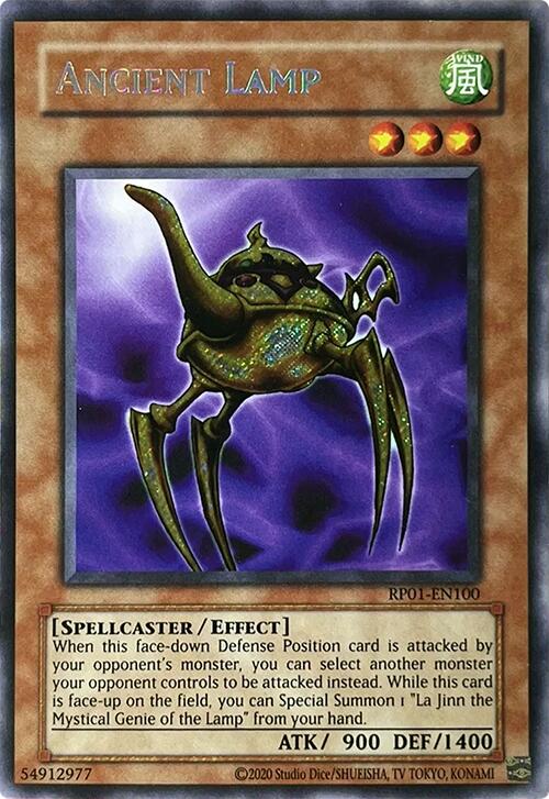 Ancient Lamp [RP01-EN100] Secret Rare | Jomio and Rueliete's Cards and Comics
