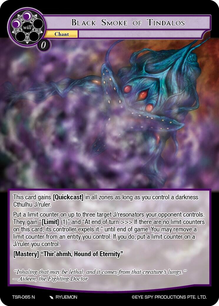 Black Smoke Of Tindalos (TSR-065 N) [The Battle at the Sacred Ruins] | Jomio and Rueliete's Cards and Comics