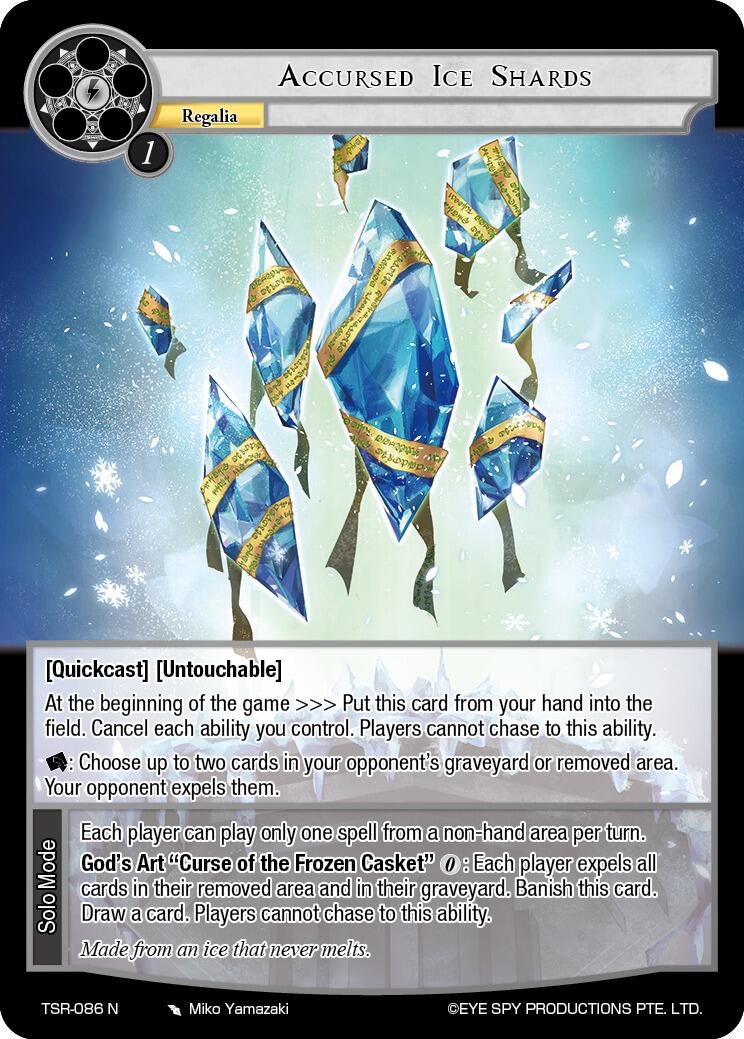 Accursed Ice Shards (TSR-086 N) [The Battle at the Sacred Ruins] | Jomio and Rueliete's Cards and Comics