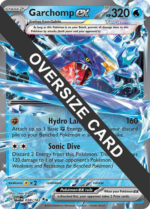 Garchomp ex (038) (Jumbo Card) [Scarlet & Violet: Black Star Promos] | Jomio and Rueliete's Cards and Comics