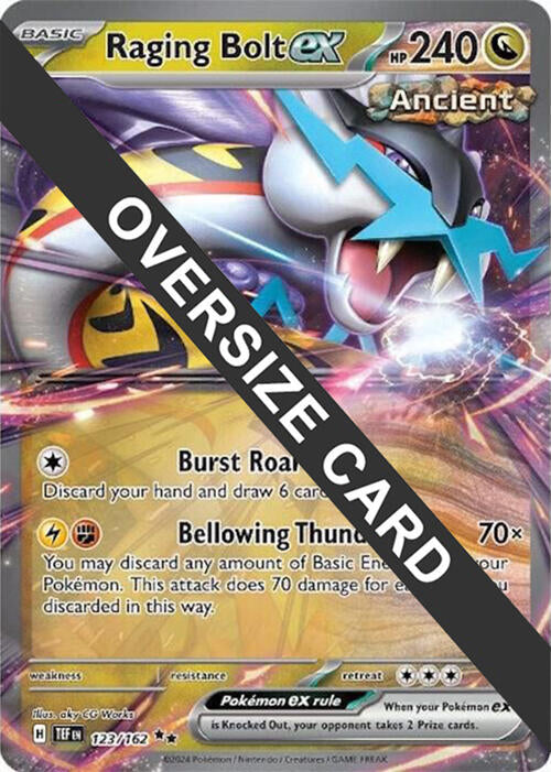 Raging Bolt ex (123) (Jumbo Card) [Scarlet & Violet: Black Star Promos] | Jomio and Rueliete's Cards and Comics