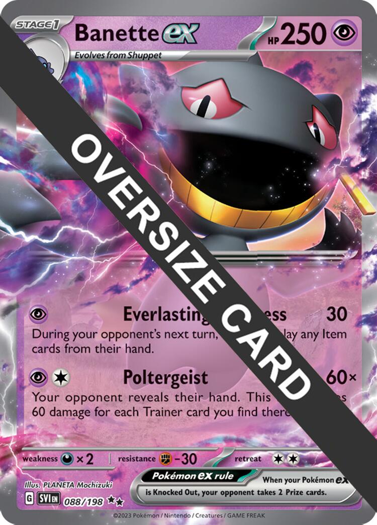 Banette ex (088) (Jumbo Card) [Scarlet & Violet: Black Star Promos] | Jomio and Rueliete's Cards and Comics