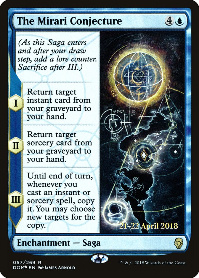 The Mirari Conjecture [Dominaria Prerelease Promos] | Jomio and Rueliete's Cards and Comics