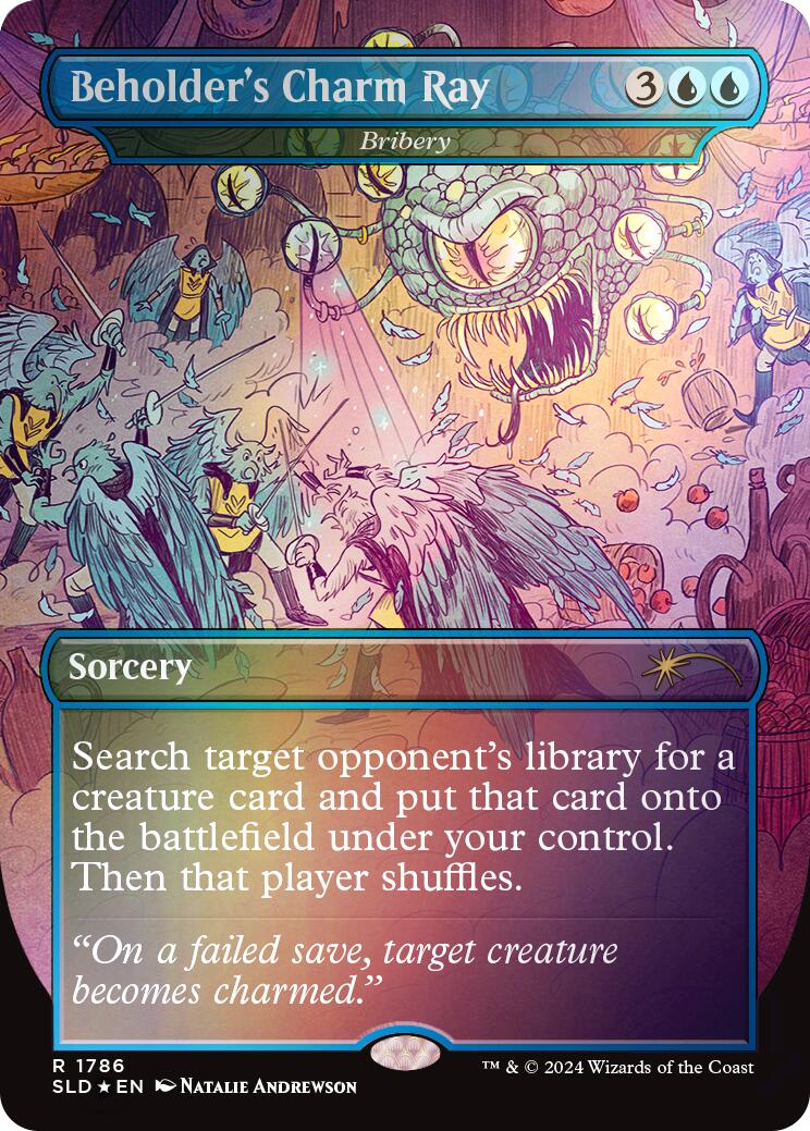 Beholder's Charm Ray - Bribery (Rainbow Foil) [Secret Lair Drop Series] | Jomio and Rueliete's Cards and Comics