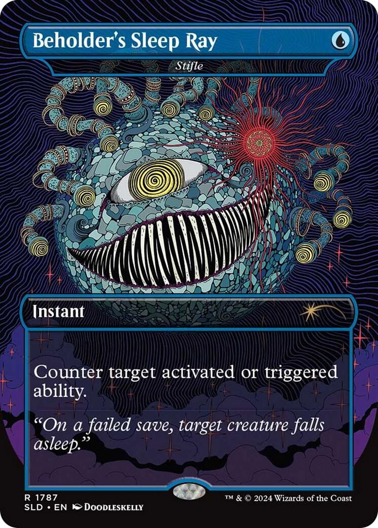 Beholder's Sleep Ray - Stifle [Secret Lair Drop Series] | Jomio and Rueliete's Cards and Comics