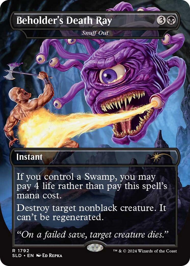 Beholder's Death Ray - Snuff Out [Secret Lair Drop Series] | Jomio and Rueliete's Cards and Comics