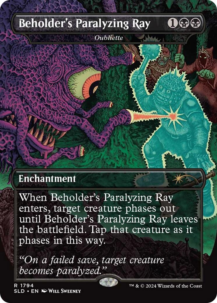 Beholder's Paralyzing Ray - Oubliette [Secret Lair Drop Series] | Jomio and Rueliete's Cards and Comics