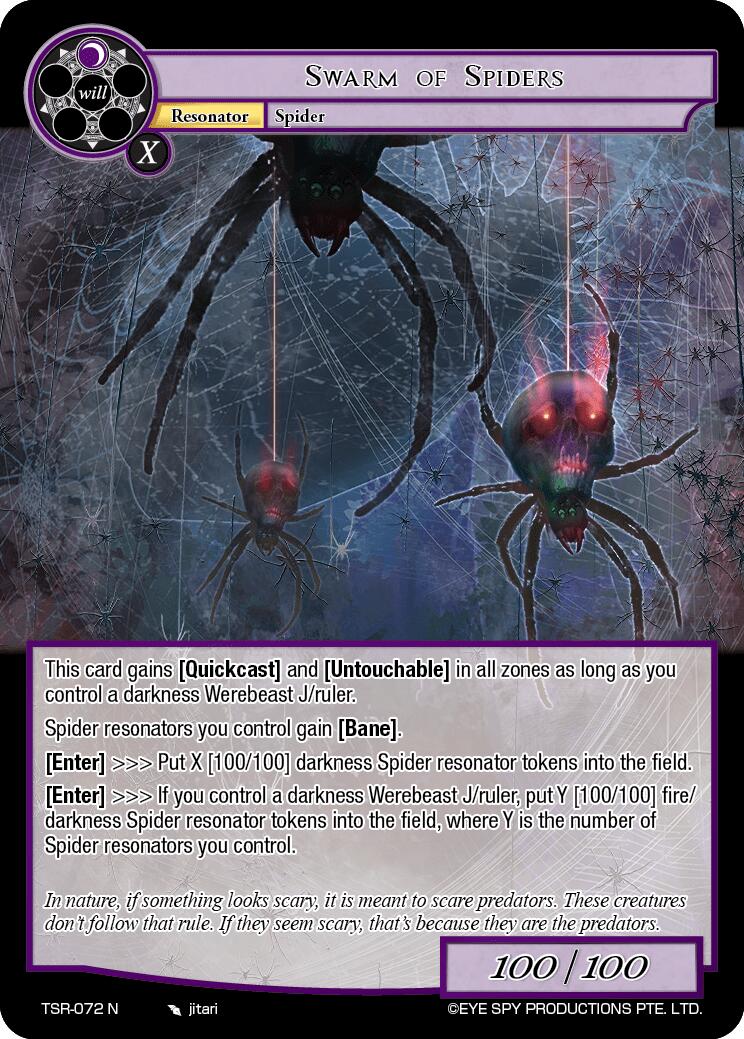 Swarm of Spiders (TSR-072 N) [The Battle at the Sacred Ruins] | Jomio and Rueliete's Cards and Comics