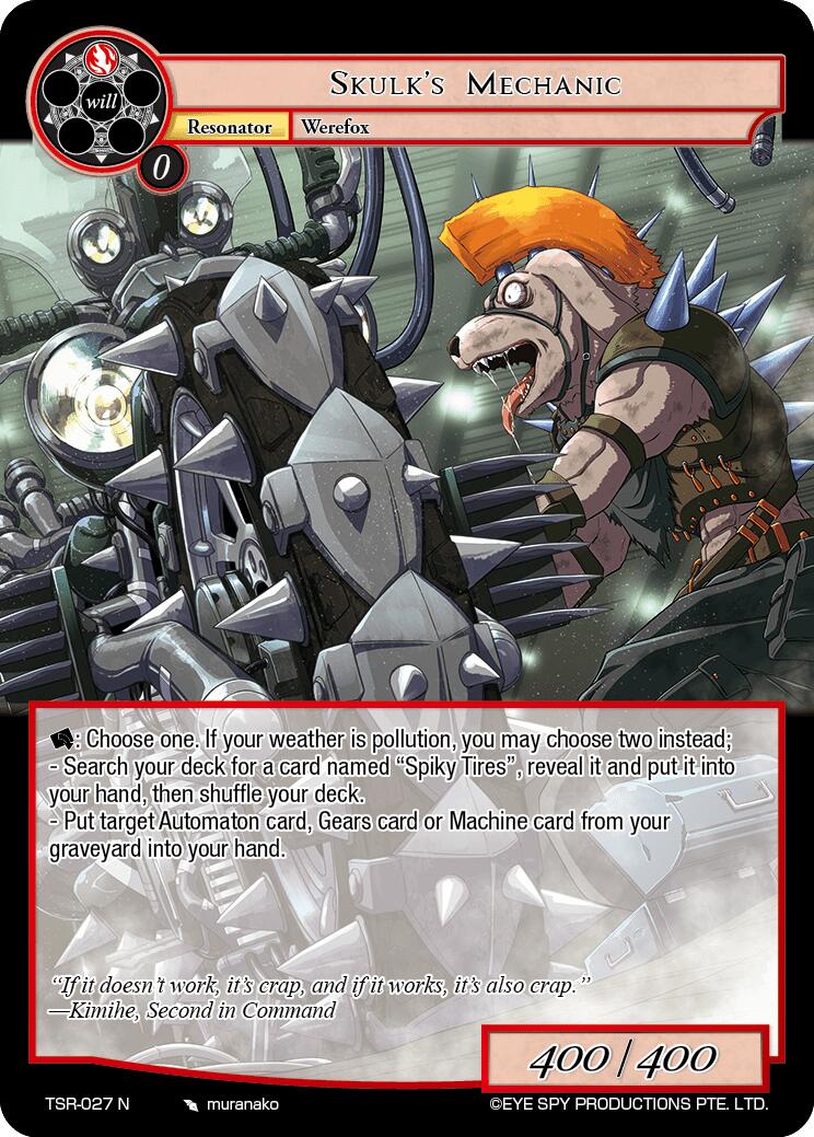 Skulk's Mechanic (TSR-027 N) [The Battle at the Sacred Ruins] | Jomio and Rueliete's Cards and Comics
