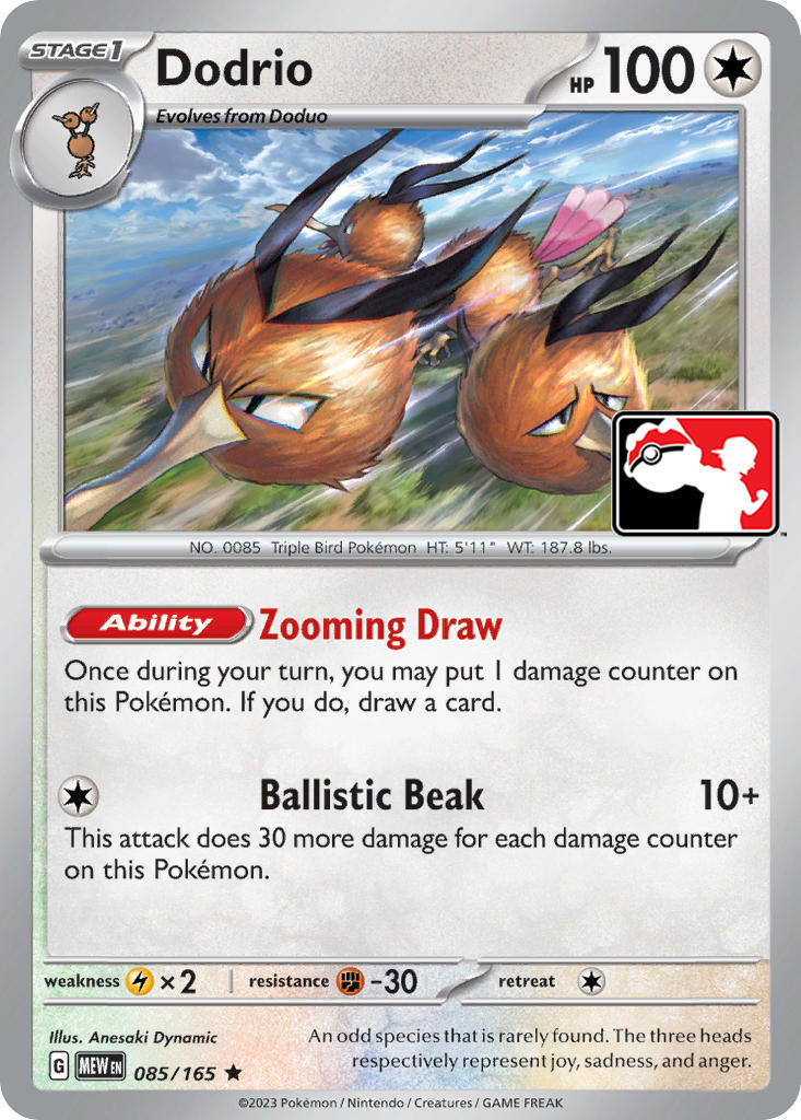 Dodrio (085/165) [Prize Pack Series Five] | Jomio and Rueliete's Cards and Comics