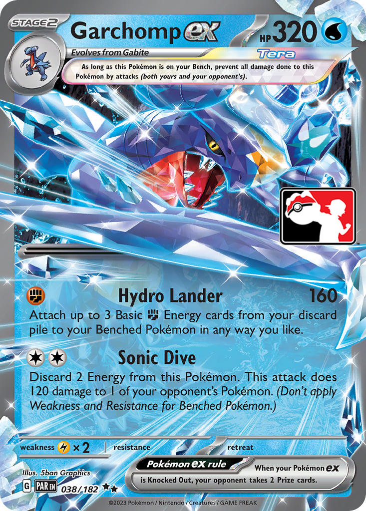 Garchomp ex (038/182) [Prize Pack Series Five] | Jomio and Rueliete's Cards and Comics