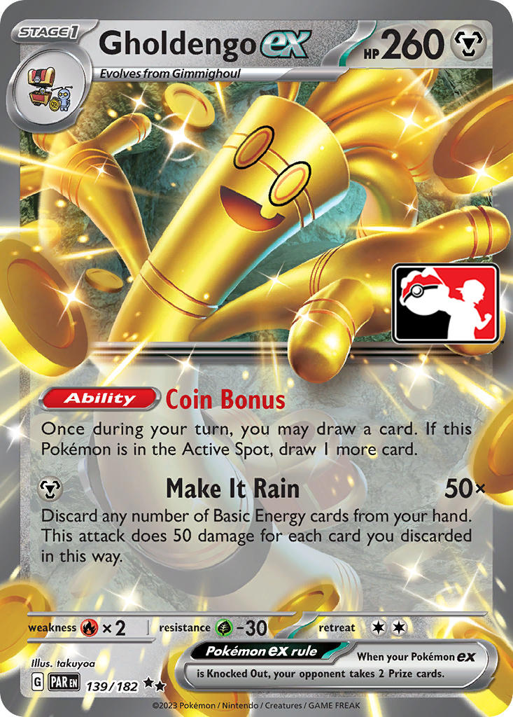 Gholdengo ex (139/182) [Prize Pack Series Five] | Jomio and Rueliete's Cards and Comics