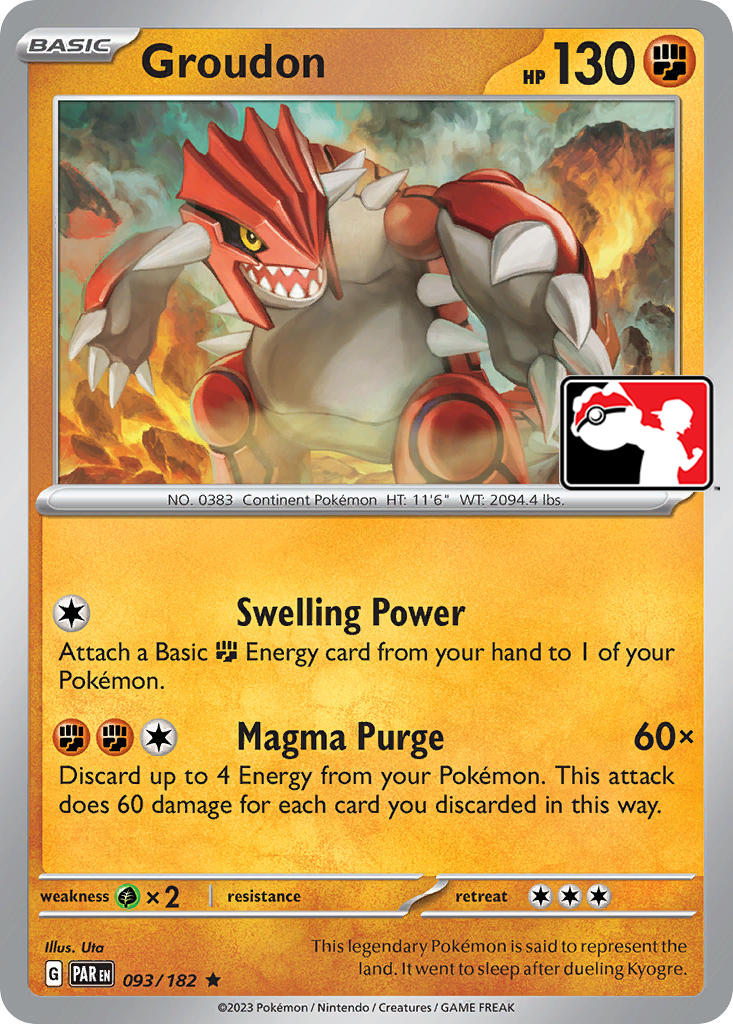 Groudon (093/182) [Prize Pack Series Five] | Jomio and Rueliete's Cards and Comics