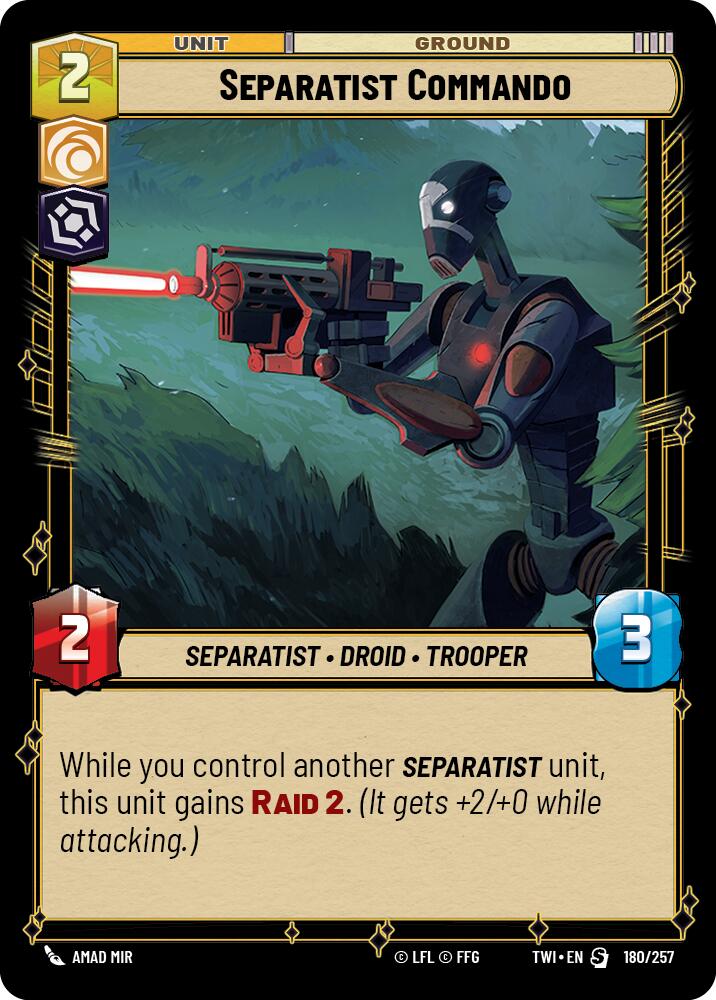 Separatist Commando (180/257) (180/257) [Twilight of the Republic] | Jomio and Rueliete's Cards and Comics