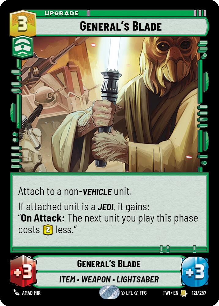 General's Blade (121/257) (121/257) [Twilight of the Republic] | Jomio and Rueliete's Cards and Comics