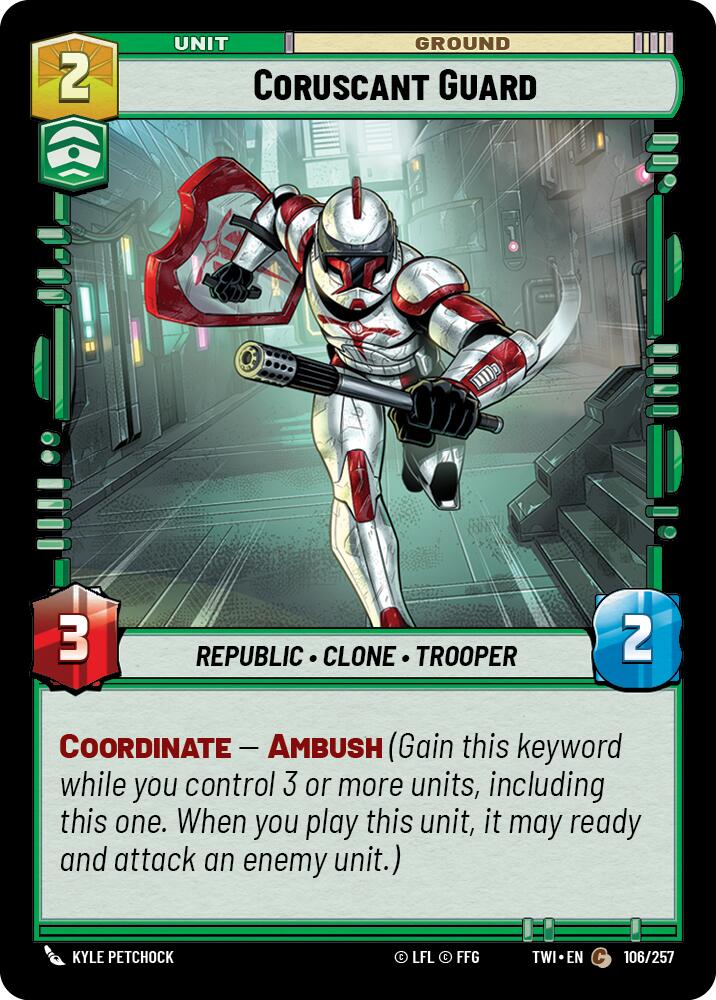 Coruscant Guard (106/257) (106/257) [Twilight of the Republic] | Jomio and Rueliete's Cards and Comics
