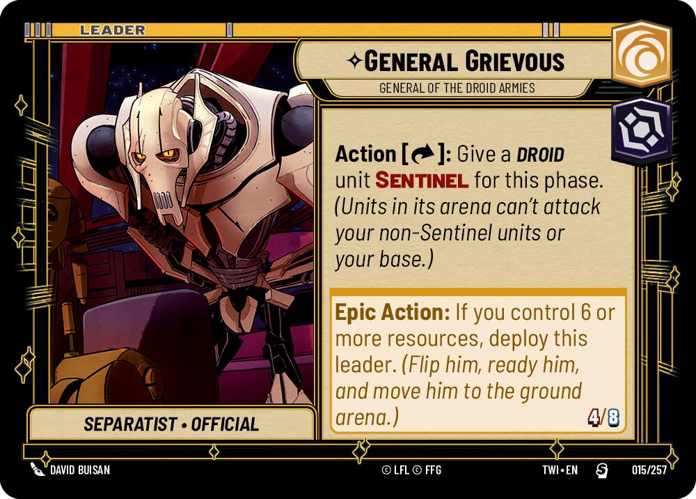 General Grievous - General of the Droid Armies (015/257) (015/257) [Twilight of the Republic] | Jomio and Rueliete's Cards and Comics