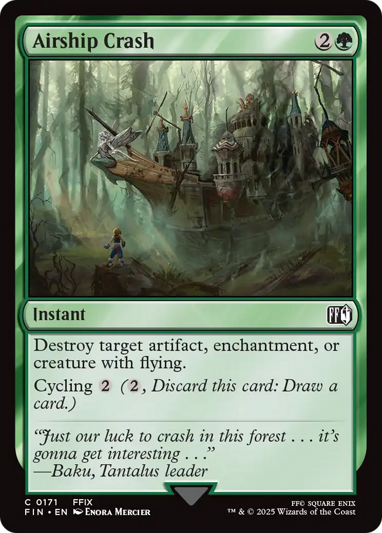 Airship Crash [FINAL FANTASY] | Jomio and Rueliete's Cards and Comics