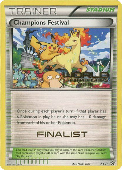 Champions Festival (XY91) (2015 Finalist) [XY: Black Star Promos] | Jomio and Rueliete's Cards and Comics