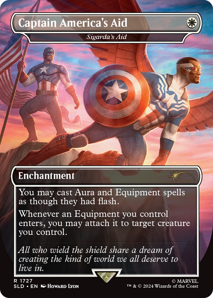 Captain America's Aid - Sigarda's Aid [Secret Lair Drop Series] | Jomio and Rueliete's Cards and Comics
