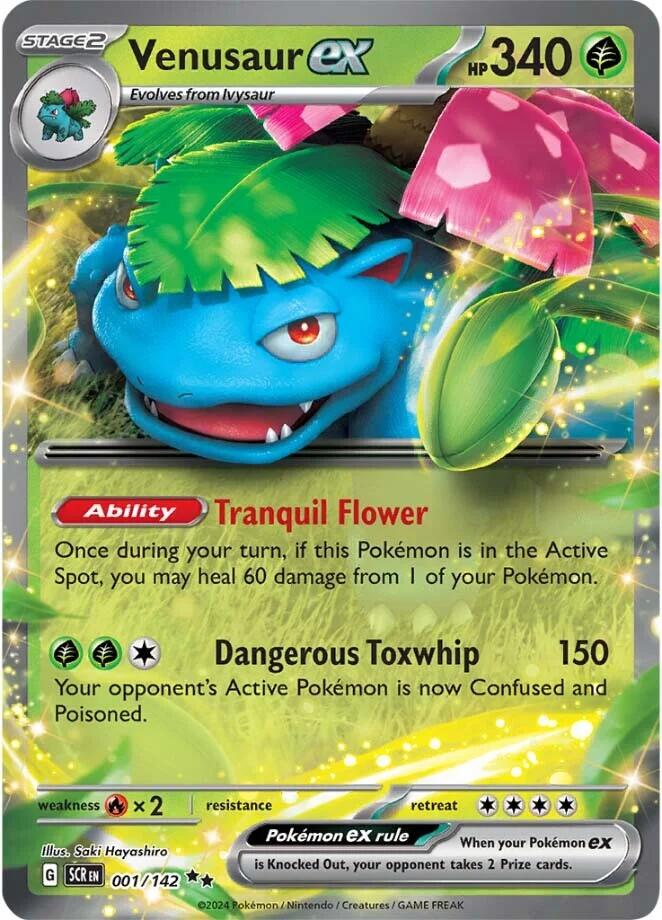 Venusaur ex (001/142) [Scarlet & Violet: Stellar Crown] | Jomio and Rueliete's Cards and Comics