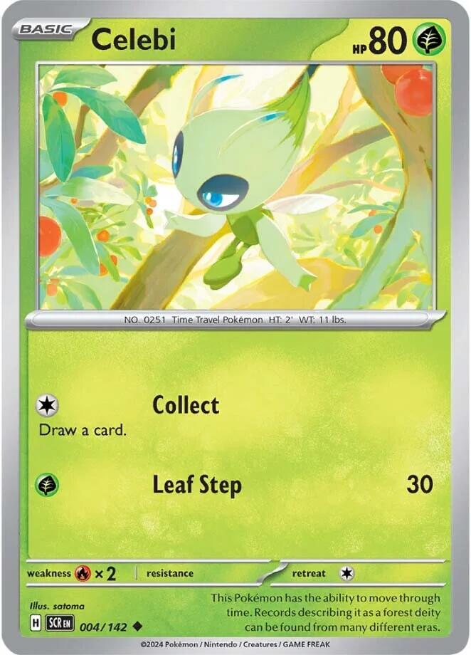 Celebi (004/142) [Scarlet & Violet: Stellar Crown] | Jomio and Rueliete's Cards and Comics