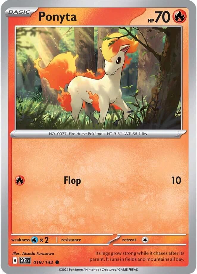 Ponyta (019/142) [Scarlet & Violet: Stellar Crown] | Jomio and Rueliete's Cards and Comics